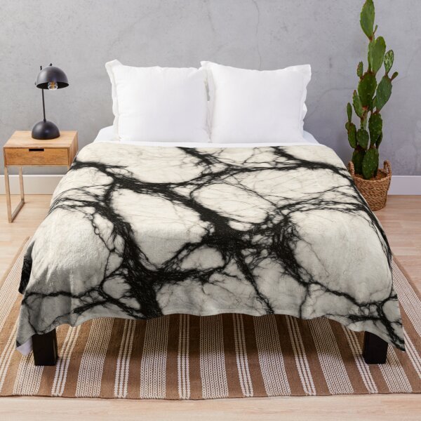 Item preview, Black and White Marbled Vein Abstract designed and sold by Piotrek0001.
