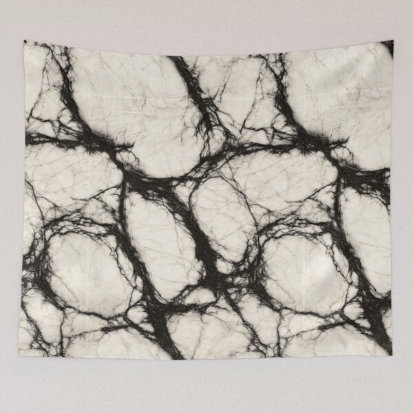 Item preview, Black and White Marbled Vein Abstract designed and sold by Piotrek0001.
