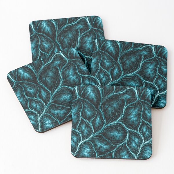 Item preview, Abstract Teal Neural Brain Tissue Art designed and sold by Piotrek0001.