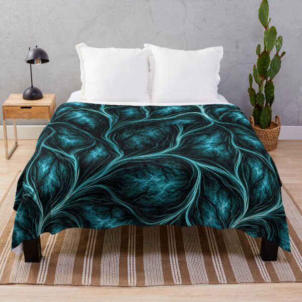 Item preview, Abstract Teal Neural Brain Tissue Art designed and sold by Piotrek0001.