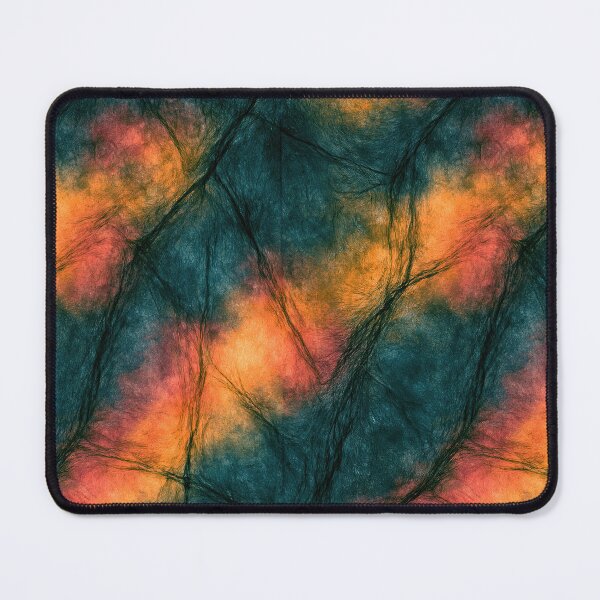 Item preview, Sunset Orange and Teal Marbled Abstract designed and sold by Piotrek0001.