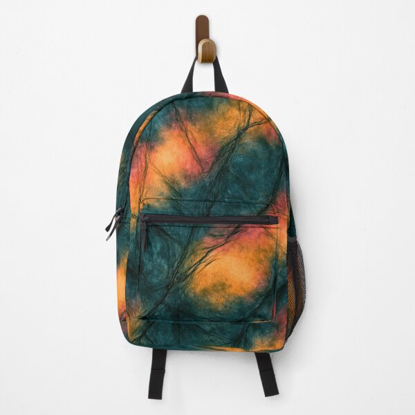 Item preview, Sunset Orange and Teal Marbled Abstract designed and sold by Piotrek0001.