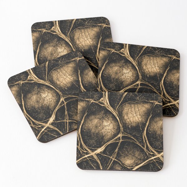 Item preview, Golden Earthy Organic Root Structure Art designed and sold by Piotrek0001.