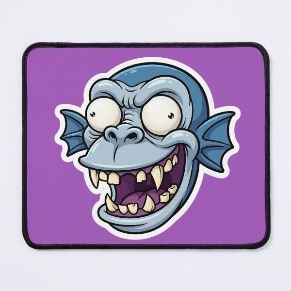 Item preview, Zombie Shark Cartoon Sticker | Funny Undead Shark Face | Creepy Cute Monster Ocean Art | Horror Halloween Die Cut Sticker designed and sold by Bhaskar Digital Art.