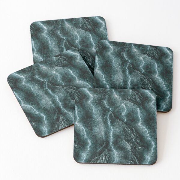 Item preview, Teal Fog and Vein Modern Abstract Art designed and sold by Piotrek0001.