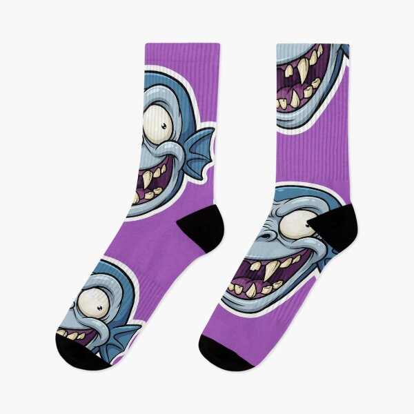 Item preview, Zombie Shark Cartoon Sticker | Funny Undead Shark Face | Creepy Cute Monster Ocean Art | Horror Halloween Die Cut Sticker designed and sold by Bhaskar Digital Art.