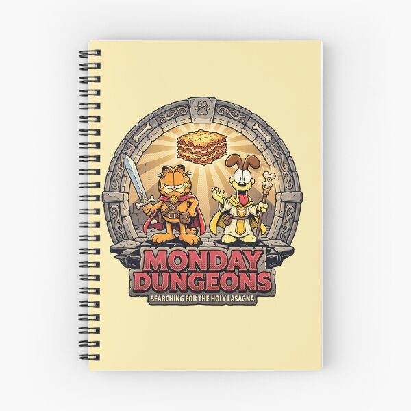 Item preview, Monday Dungeons Holy Lasagna Funny Orange Cat RPG Parody designed and sold by AdyKurniawan.