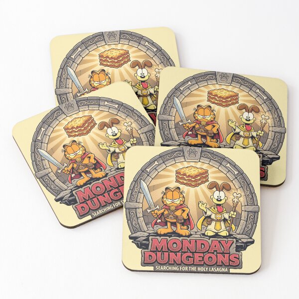 Item preview, Monday Dungeons Holy Lasagna Funny Orange Cat RPG Parody designed and sold by AdyKurniawan.