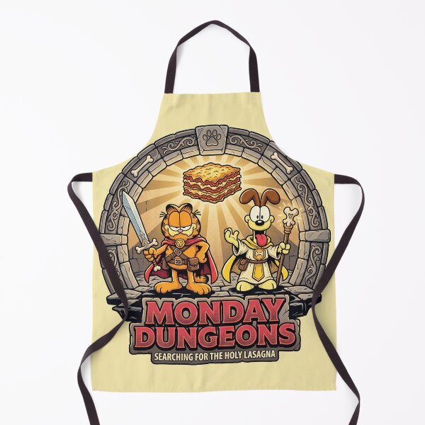 Item preview, Monday Dungeons Holy Lasagna Funny Orange Cat RPG Parody designed and sold by AdyKurniawan.