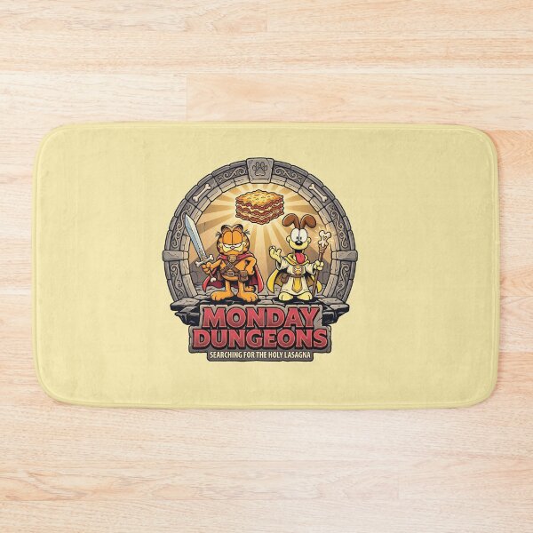 Item preview, Monday Dungeons Holy Lasagna Funny Orange Cat RPG Parody designed and sold by AdyKurniawan.