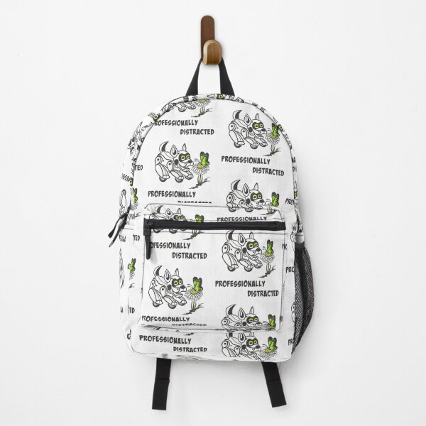 Item preview, Professionally Distracted | Funny Robot Dog Sticker designed and sold by Samaya-.