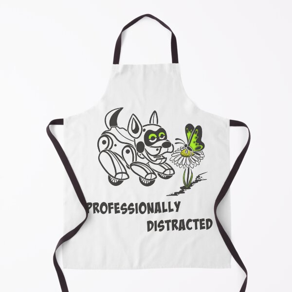 Item preview, Professionally Distracted | Funny Robot Dog Sticker designed and sold by Samaya-.