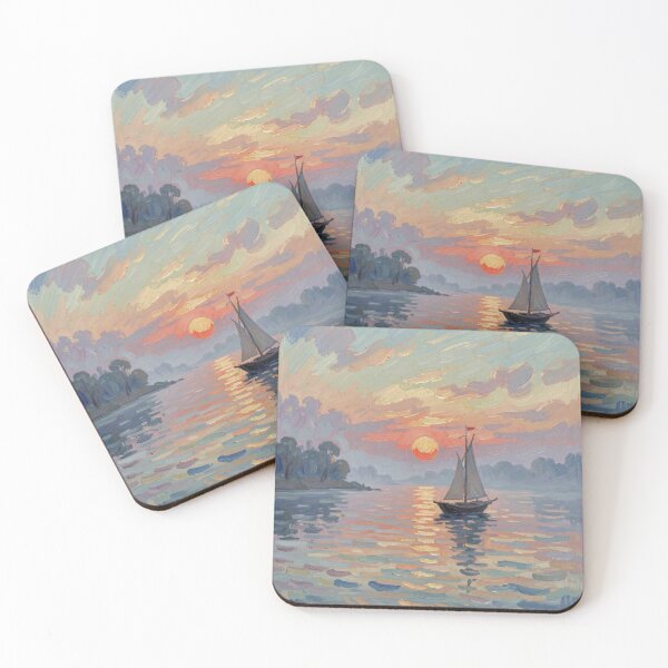 Item preview, Peaceful Line Messenger Evening Horizon designed and sold by Harrisonvibes.