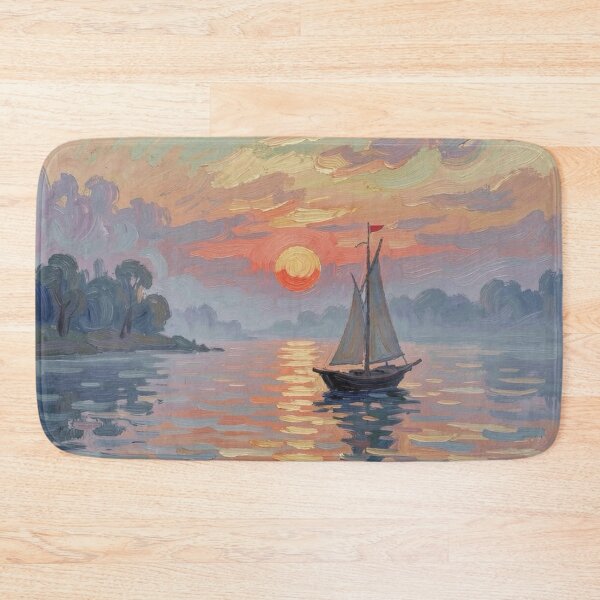 Item preview, Peaceful Line Messenger Evening Horizon designed and sold by Harrisonvibes.