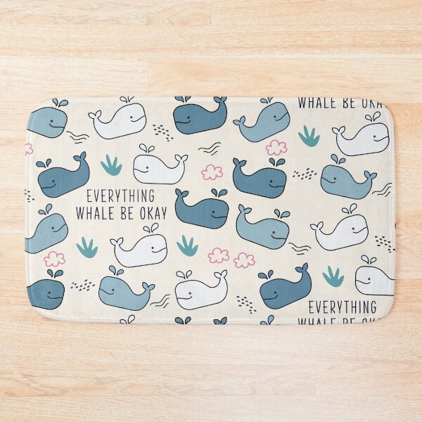 Item preview, Whale Positivity Cute Funny Doodle designed and sold by LibertyHub.