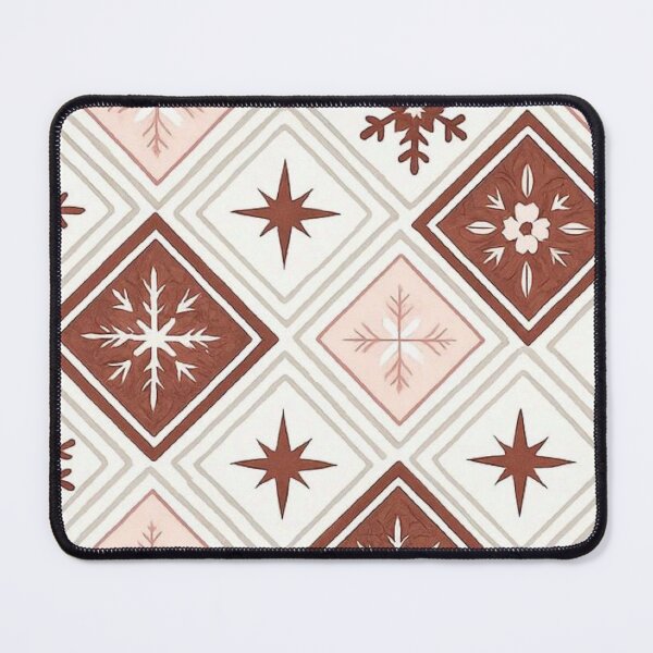 Item preview, Cozy Folk Winter Snowflake Geometric Argyle Pattern designed and sold by LYAN-STORE.