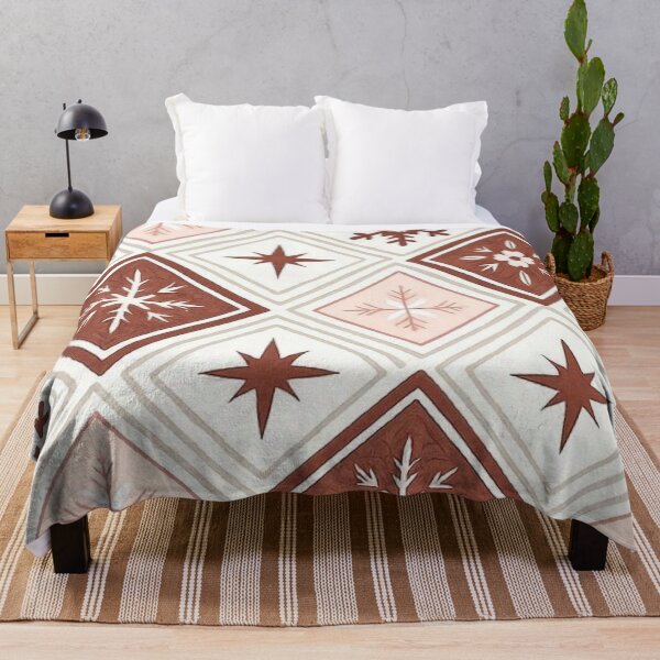 Item preview, Cozy Folk Winter Snowflake Geometric Argyle Pattern designed and sold by LYAN-STORE.