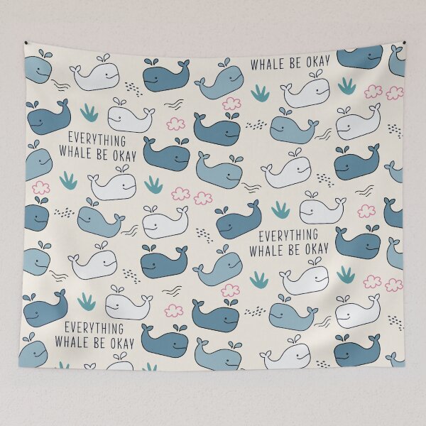 Item preview, Whale Positivity Cute Funny Doodle designed and sold by LibertyHub.