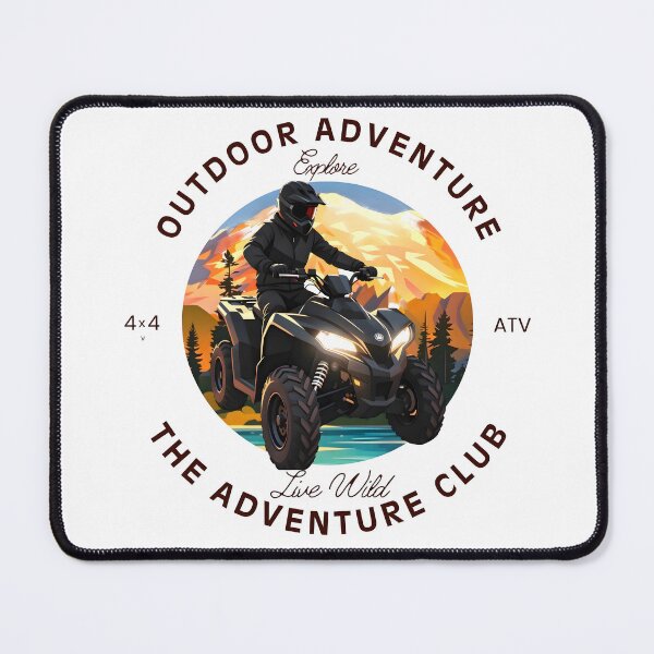 Item preview, ATV Adventure Club | Retro Off-Road Vintage T-Shirt Design designed and sold by Spirit of Siam.