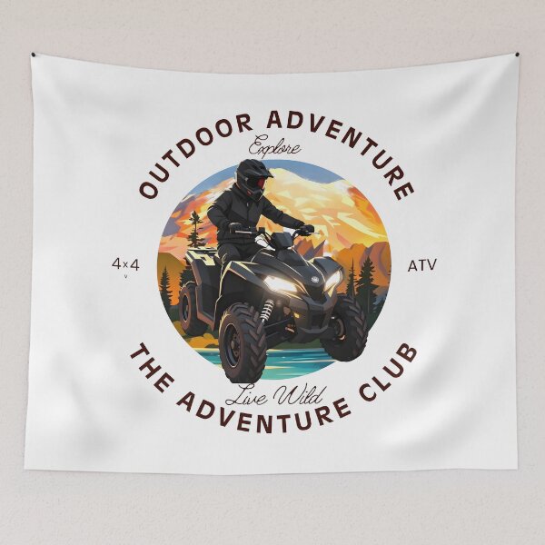 Item preview,  ATV Adventure Club | Retro Off-Road Vintage T-Shirt Design designed and sold by Spirit of Siam.