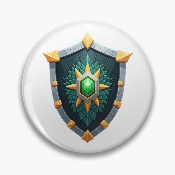Item preview, Emerald Star Ancient Shield - Fantasy RPG Relic designed and sold by Dzblack.