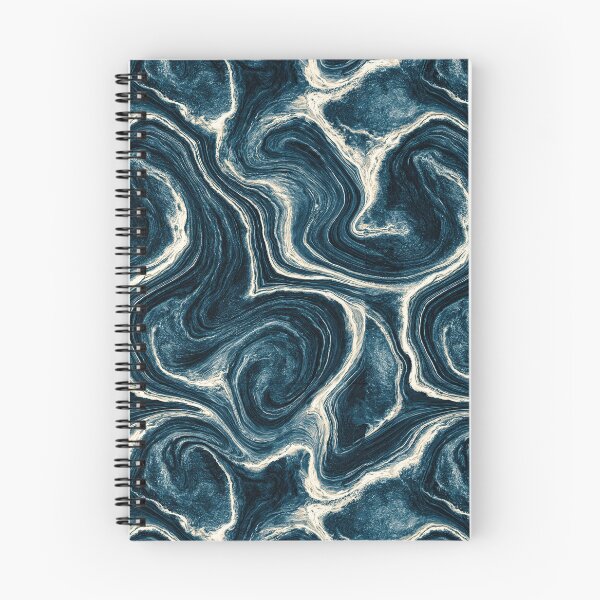 Item preview, Vortex Teal and White Marble Swirl Art designed and sold by Piotrek0001.