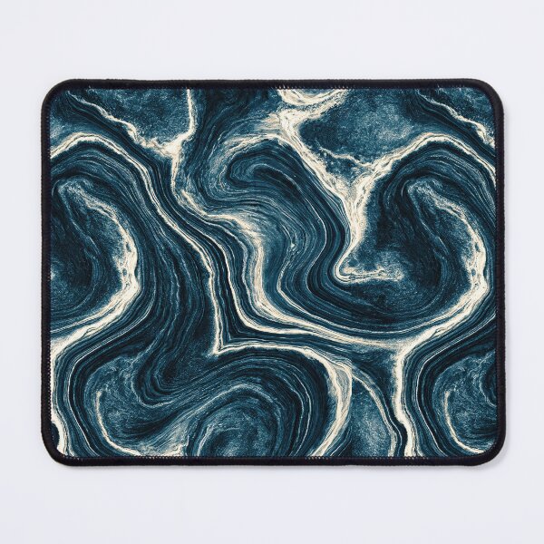 Item preview, Vortex Teal and White Marble Swirl Art designed and sold by Piotrek0001.
