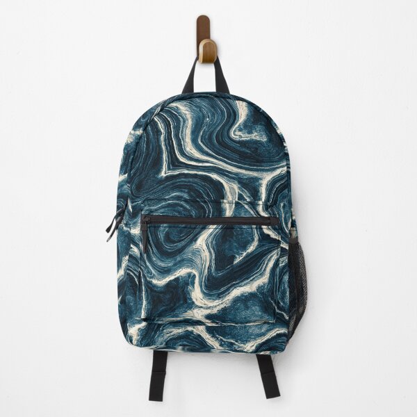 Item preview, Vortex Teal and White Marble Swirl Art designed and sold by Piotrek0001.