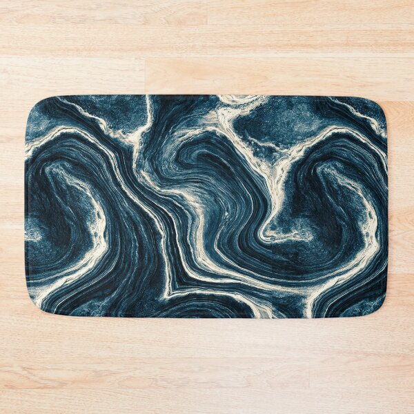 Item preview, Vortex Teal and White Marble Swirl Art designed and sold by Piotrek0001.