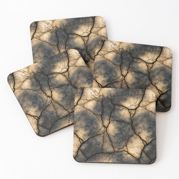 Item preview, Earthy Gold Cracked Stone Texture Art designed and sold by Piotrek0001.