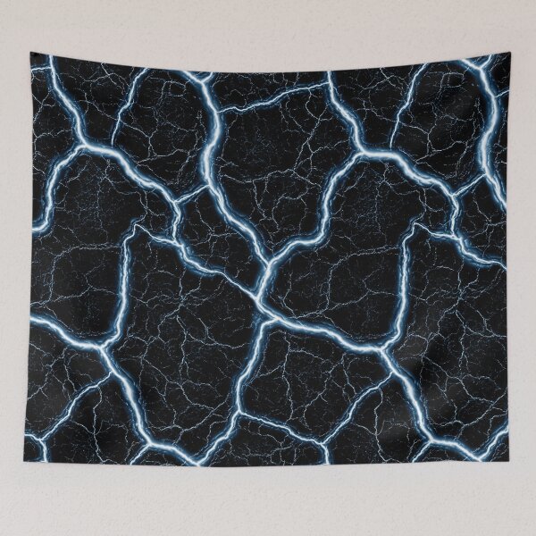 Item preview, Electric Blue Neural Web on Dark Canvas designed and sold by Piotrek0001.