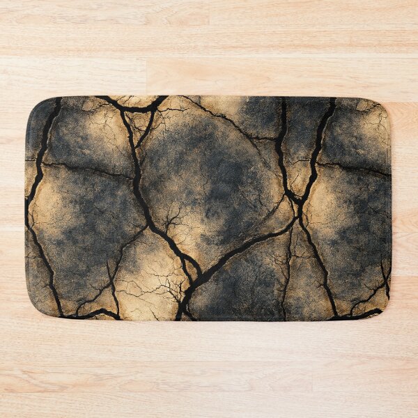 Item preview, Earthy Gold Cracked Stone Texture Art designed and sold by Piotrek0001.