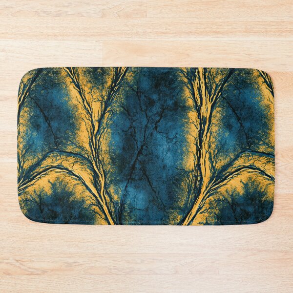 Item preview, Midnight Teal and Amber Vein Flow Art designed and sold by Piotrek0001.