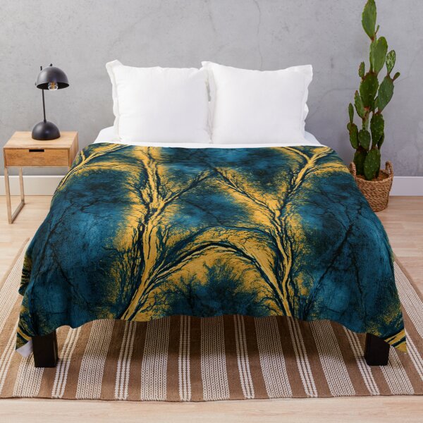 Item preview, Midnight Teal and Amber Vein Flow Art designed and sold by Piotrek0001.