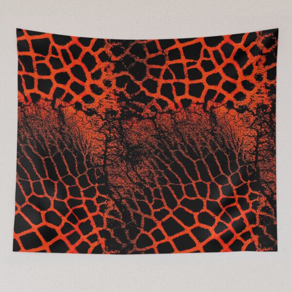 Item preview, Molten Orange Lava Cell Structure Art designed and sold by Piotrek0001.