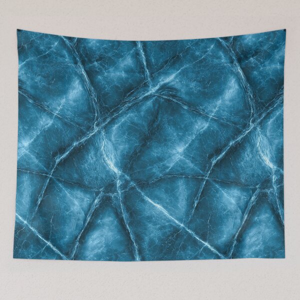 Item preview, Crystal Blue Cracked Stone Abstract Art designed and sold by Piotrek0001.