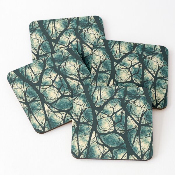 Item preview, Teal and Slate Biological Vine Pattern designed and sold by Piotrek0001.