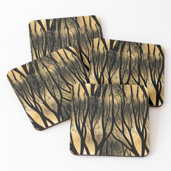 Item preview, Golden Birch Bark Organic Abstract Art designed and sold by Piotrek0001.