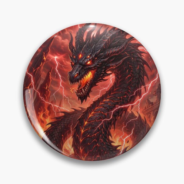 Item preview, Infernal Magma Dragon | Dark Fantasy Fire Wyrm designed and sold by rockyRG.