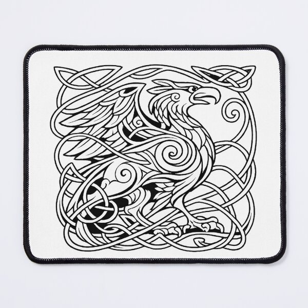 Item preview, Celtic Eagle Knotwork Line Art designed and sold by ZipZappa.