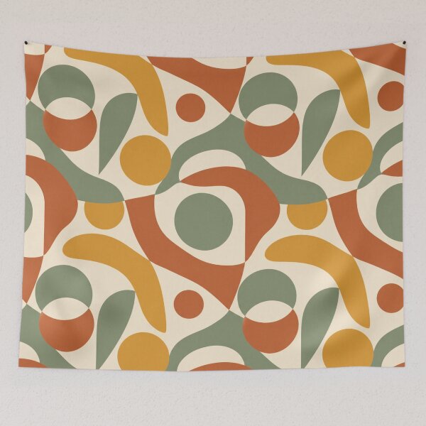 Item preview, Mid-Century Modern Geometric Pattern designed and sold by Myra365Art.