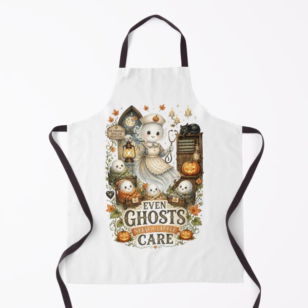 Item preview, Even Ghosts Need A Little Care Halloween Nurse designed and sold by Sovereign Supply Co..