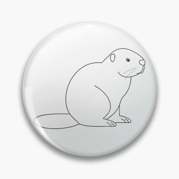 Item preview, Beaver Elegant 1 Line Art Gift designed and sold by OneLine Studio.