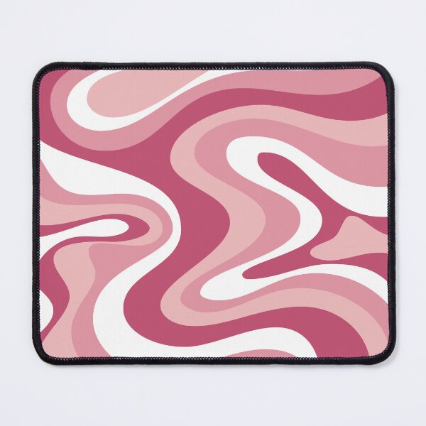 Item preview, Liquid Swirl Retro Abstract in pinks tones, Light Blush, Cream, and White designed and sold by Differenceee.