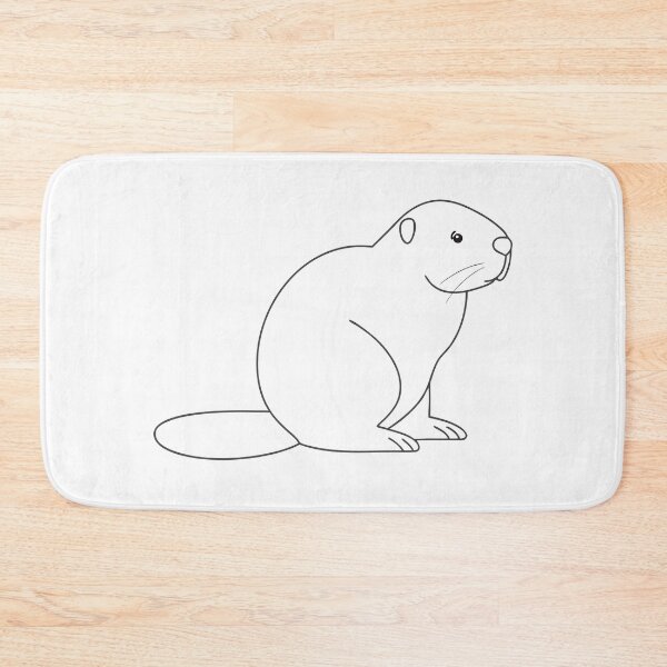Item preview, Beaver Elegant 1 Line Art Gift designed and sold by OneLine Studio.