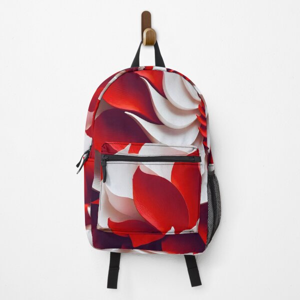Item preview, Spiral Flower in Red and White designed and sold by Vicky Brago-Mitchell®.