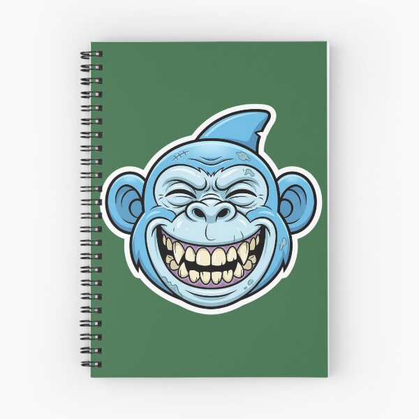 Item preview, Zombie Shark Cartoon Sticker | Funny Undead Shark Face | Creepy Cute Monster Ocean Art | Horror Halloween Die Cut Sticker designed and sold by Bhaskar Digital Art.