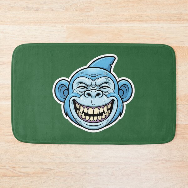Item preview, Zombie Shark Cartoon Sticker | Funny Undead Shark Face | Creepy Cute Monster Ocean Art | Horror Halloween Die Cut Sticker designed and sold by Bhaskar Digital Art.