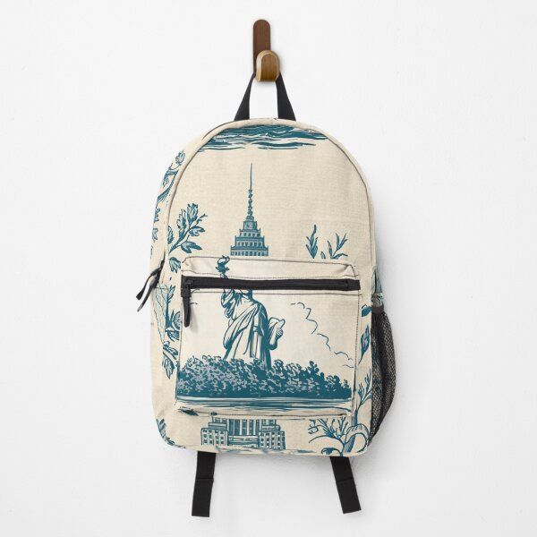 Item preview, Toile de Jouy - New York - A Modern Interpretation Using AI designed and sold by SorryFrog.