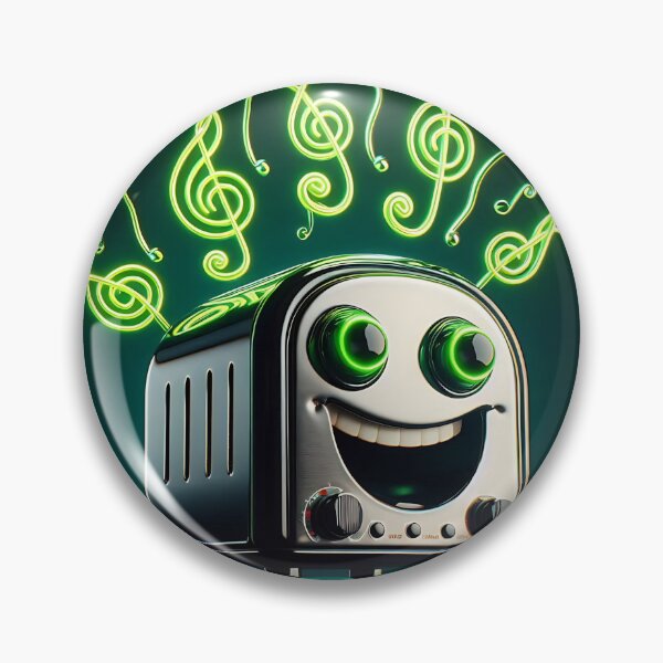 Item preview, Singing Retro Toaster with Treble Clefs designed and sold by Michaelragheb.